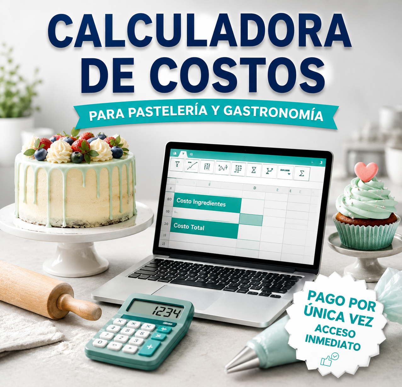 Gastronomía Rentable: Calculadora de Costos + Regalos Exclusivos