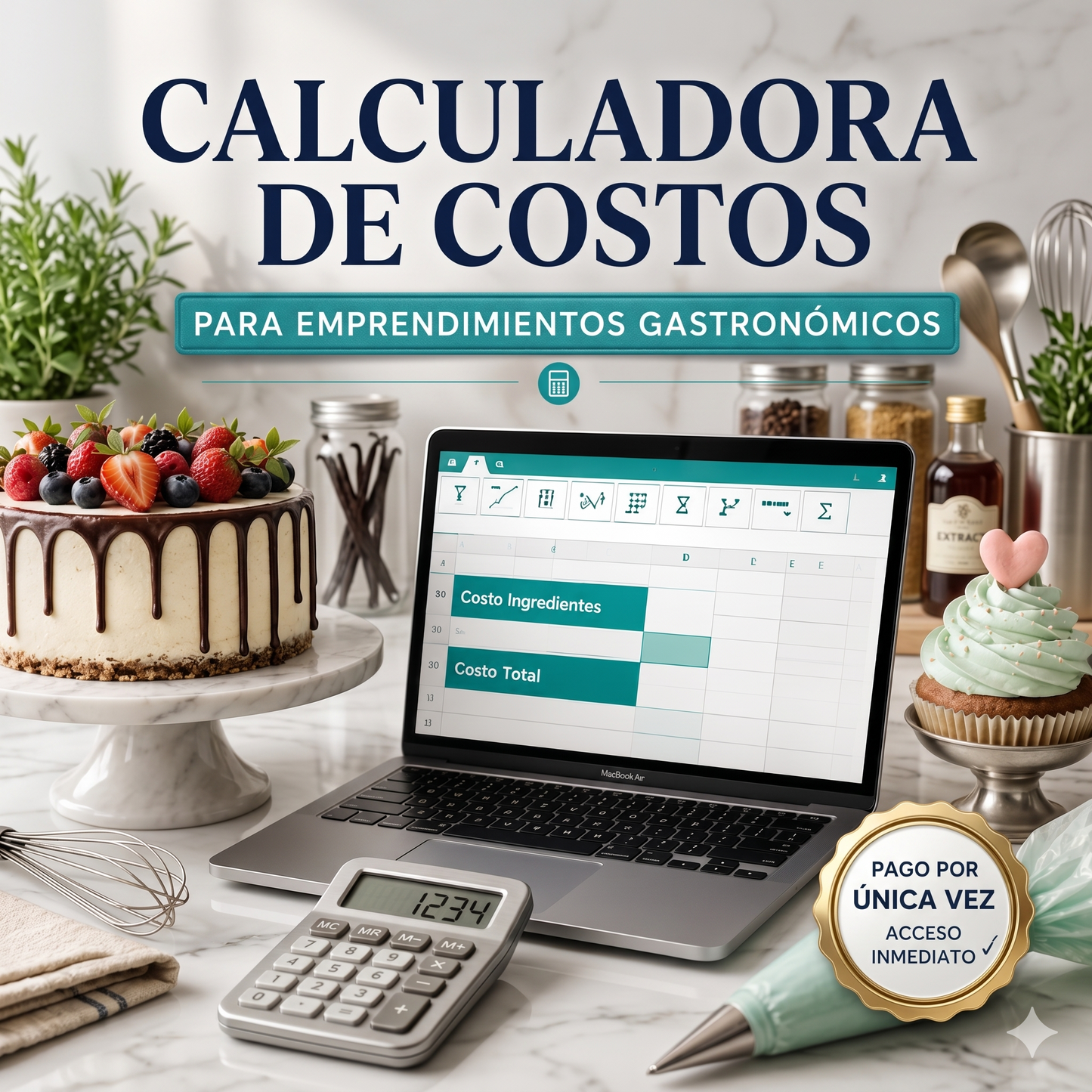Gastronomía Rentable: Calculadora de Costos + Regalos Exclusivos