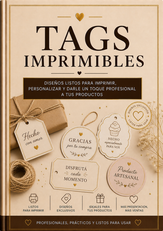 Tags Imprimibles para tu Emprendimiento